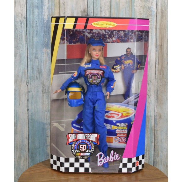 Vintage Barbie 50th Anniversary NASCAR Barbie Doll - Picture 1 of 8